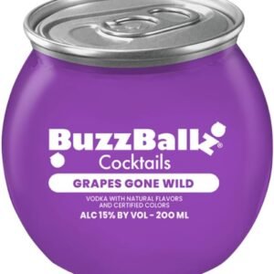 BuzzBallz - Grapes Gone Wild Cocktail 200ml  15% ABV 200ML x 24