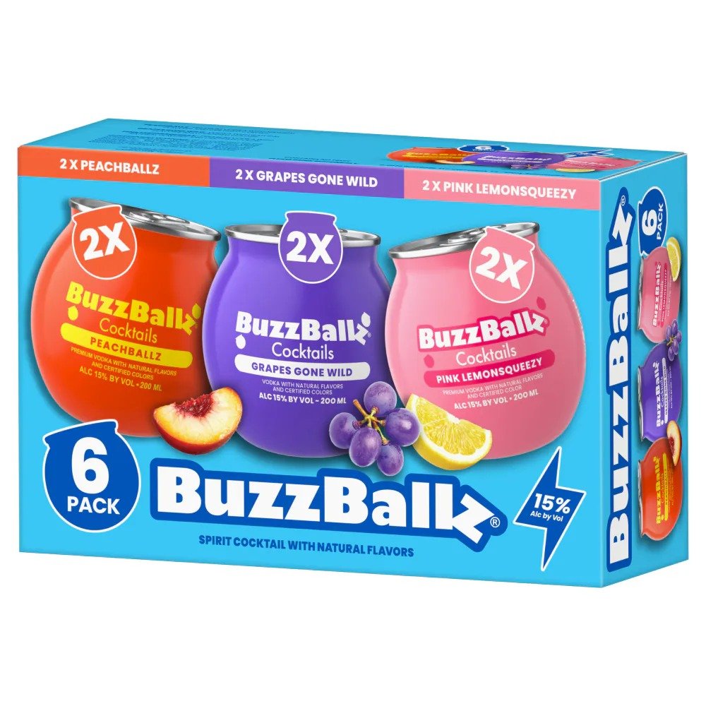 WhatsApp Image 2026-09-14 at 13.02.47 BuzzBallz Fruity Evergreen Pack Cocktail 20cl x 6 15% ABV 6 x 20cl - Image 1