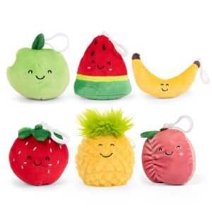 LITTLE Living Nature Clips Fruit Plush Keyrings Age Range 12 Months + 6.50 x 12.00 x 7.00 cm
