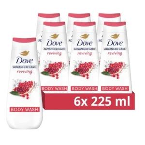 Dove Reviving Body Wash shower gel with pomegranate 225mlx6x1