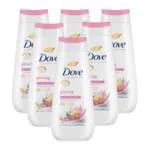 Dove Glowing Rice Water & Lotus Flower Shower Gel 225ML6x 6