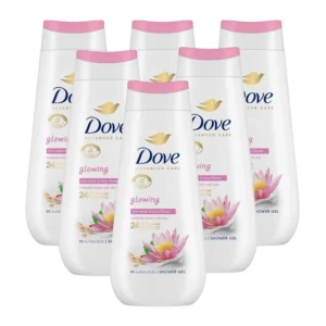Dove Glowing Rice Water & Lotus Flower Shower Gel 225ML6x 6