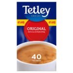 Tetley 40 Decaf Tea Bags 125g PMP £1.85 40s × 6 × 1