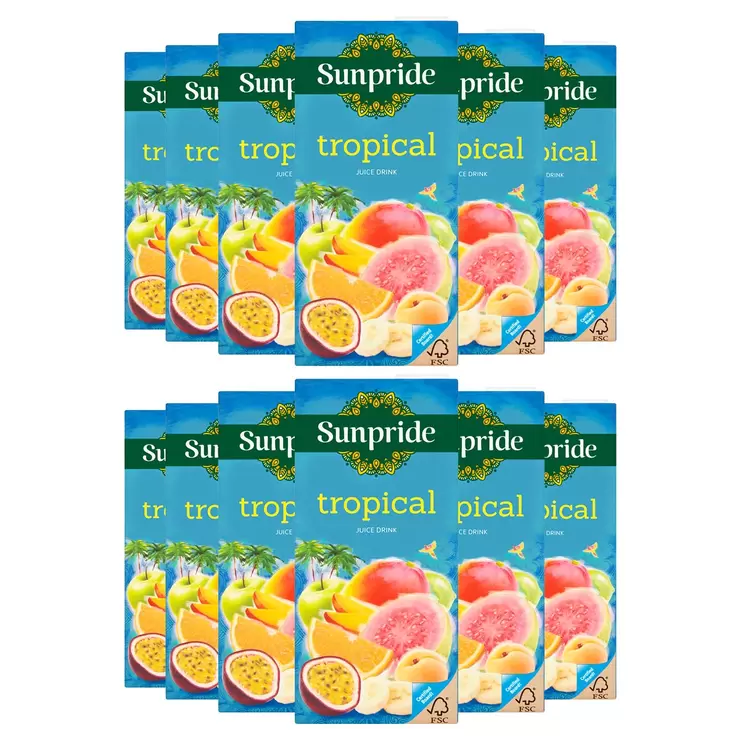 101627131297822 Sunpride Tropical Juice, 12 x 1L - Image 1