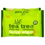 Tea Tree Face Wipes  25 s X 2 X 12