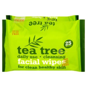 Tea Tree Face Wipes  25 s X 2 X 12