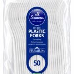 Extra Strong White Plastic Forks 50PK X 1