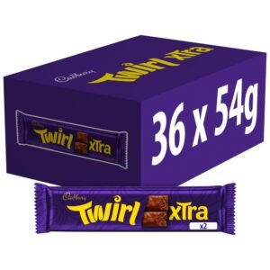 Cadbury Twirl Xtra Duo Chocolate Bar 54 g 54g × 36 × 1