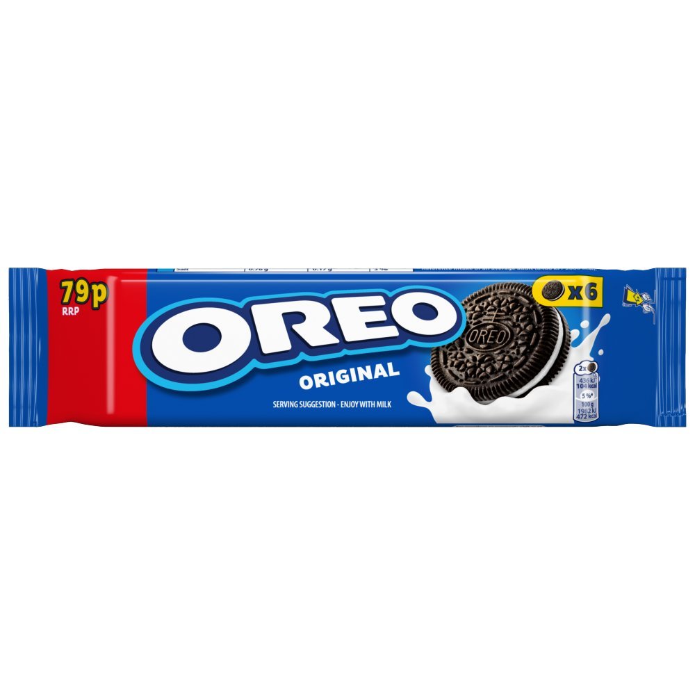 7622202245688 OREO Original Vanilla Sandwich Biscuit Snack Pack PMP£79P 66g × 20 × 1 - Image 1