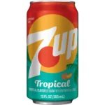 7 Up Tropical Flavour Soda  USA IMPORT Soda 355ML x 12 Can